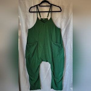 Jumpsuit Casual Rompers Sleeveless Loose Spaghetti Strap Baggy Overalls Jumpers